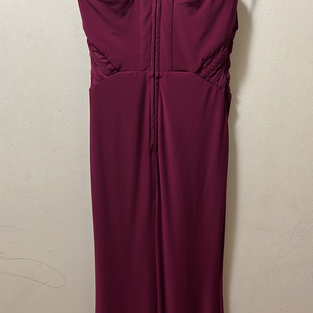 Jodi kristopher maroon dress size 5 - Picture 6 of 9